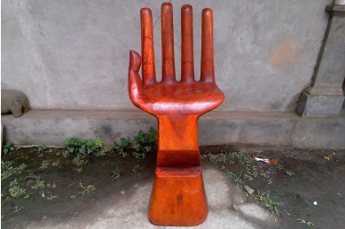 Barstol i teaktræ - Hånd design